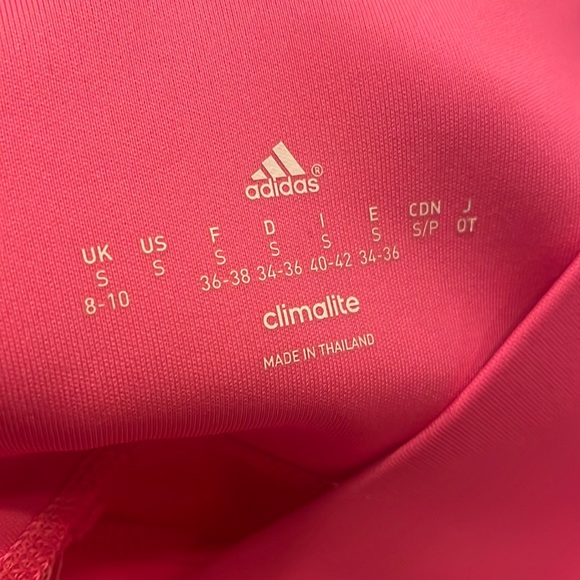Adidas Climate Pink Leggings, Small, work out pants, yoga, soft, sleek Womens - Picture 5 of 6